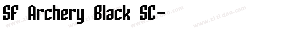 SF Archery Black SC字体转换